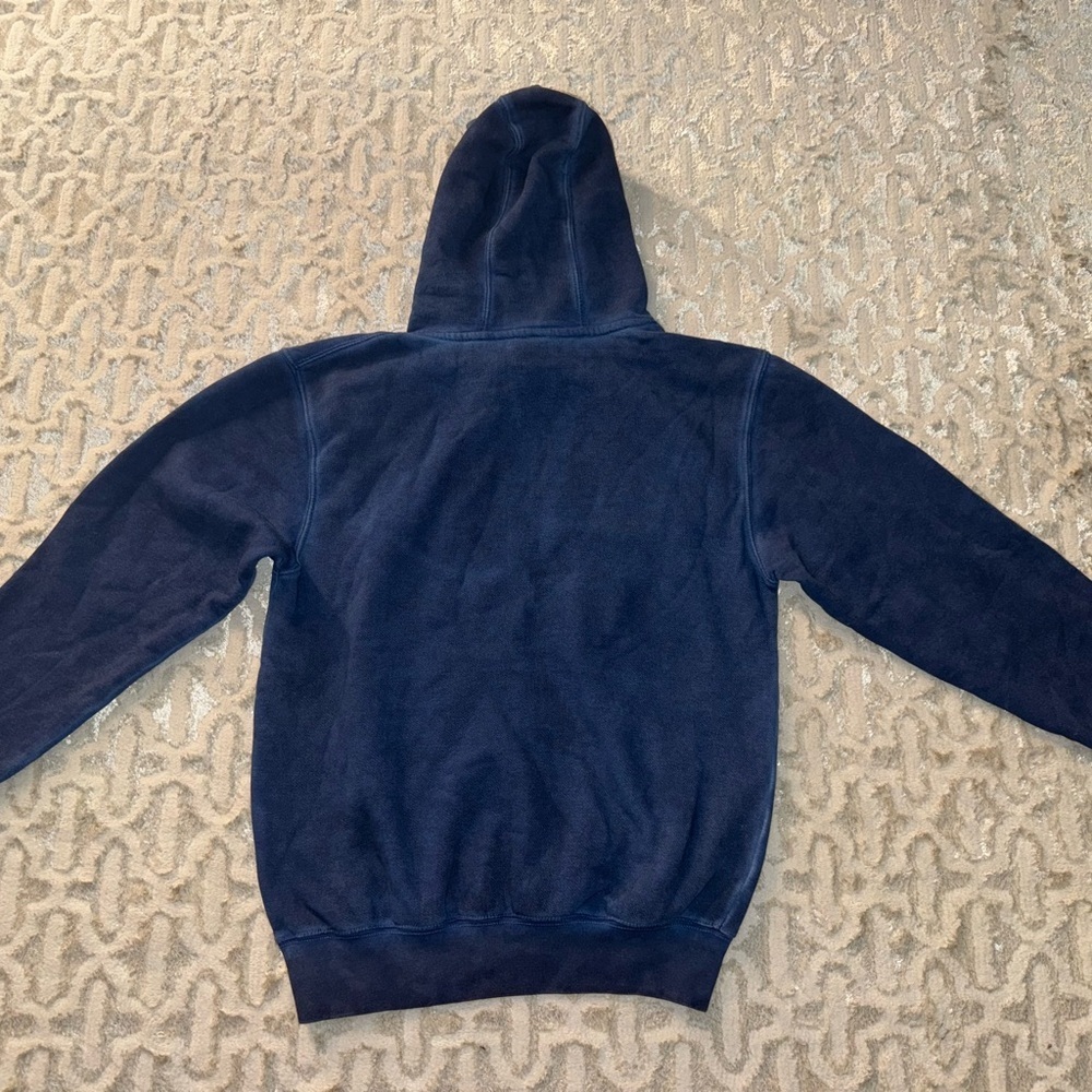 Hot Topic Dread Angel Statue Blue Oil Wash Hoodie size small - Picture 5 of 5
